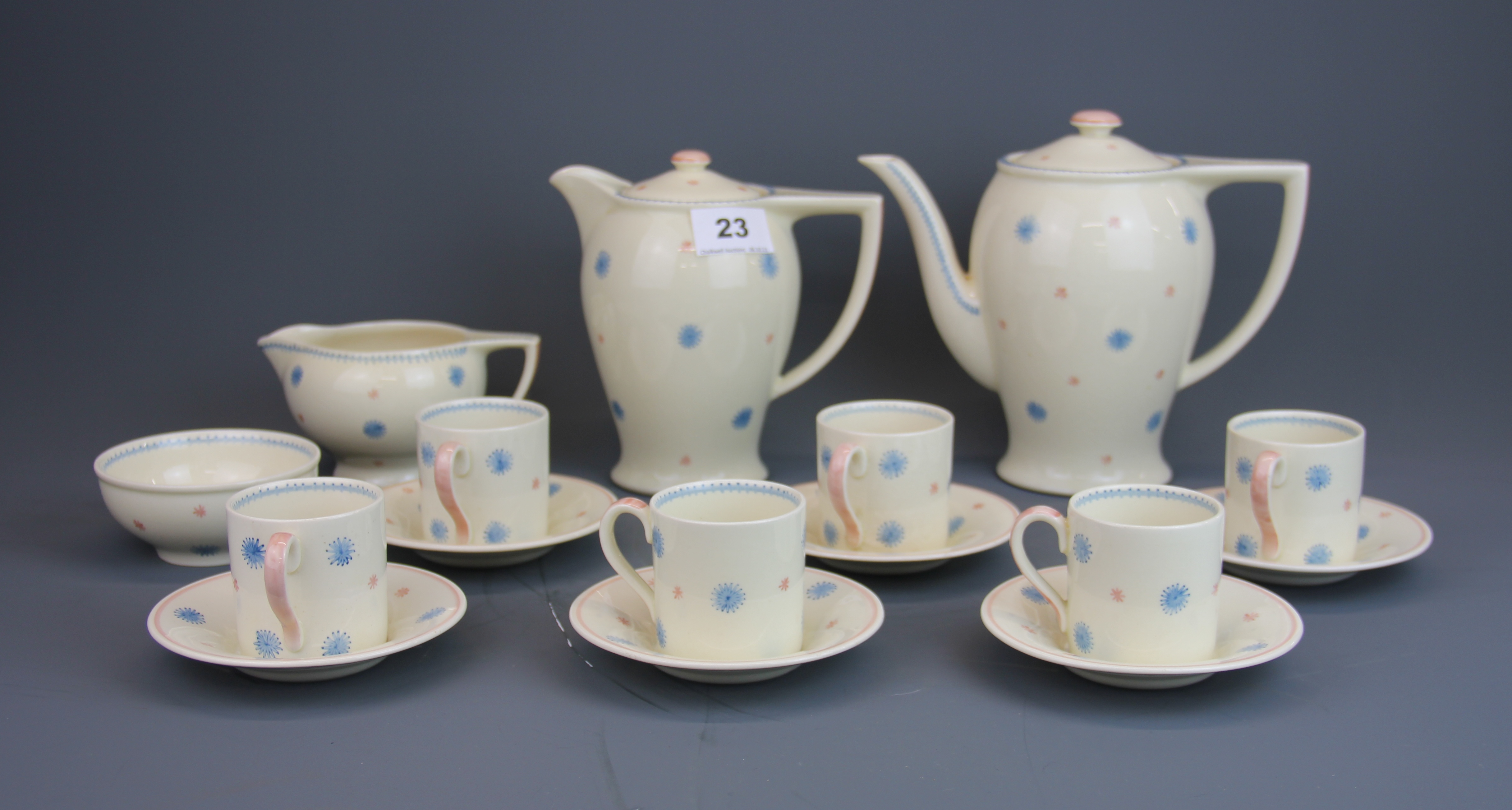 A 1960's Susie Cooper coffee set.