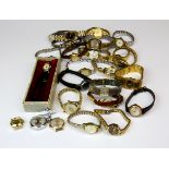 A quantity of mixed vintage ladies watches.