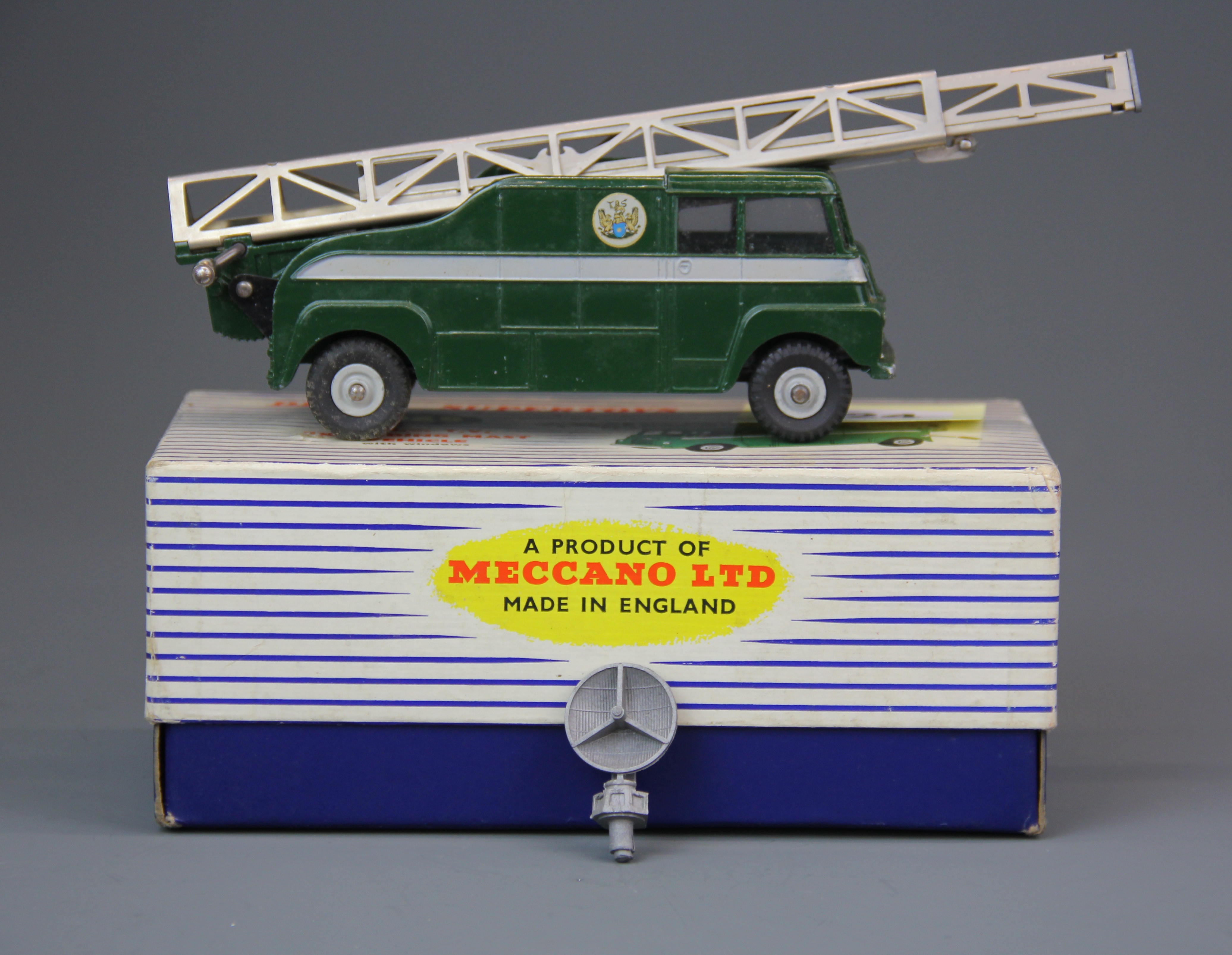 A boxed Dinky 969 extending mast BBC TV vehicle.