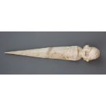 An interesting Chinese Archaic form jade ritual dagger, H. 22cm.