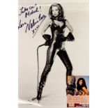 Autograph interest: two signed photographs of Valerie Leon (British b.1943).