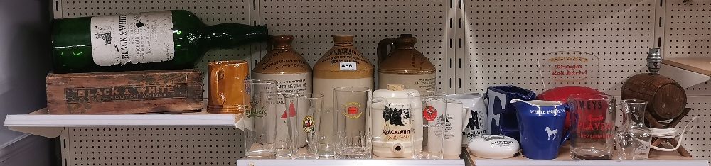 A collection of bar advertising items.