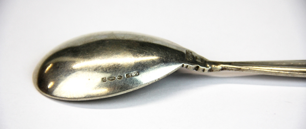 A Georg Jensen 925 silver spoon, L. 15cm. - Image 3 of 3