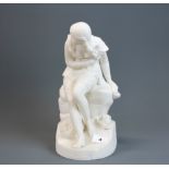 A Minton Parianware figure ' Dorothea' by John Bell c. 1955, H. 32cm. Condition: Slight chip to