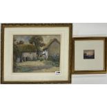 A gilt framed early 20th Century watercolour signed M. Lovegrove for Mildred Lovegrove Exh 1902-