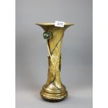 An interesting Chinese Art Nouveau period bronze vase, H. 33cm.