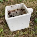 A glazed ceramic sink, 34 x 44 x 32cm.