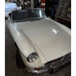 An MGB Roadster with log book, 52,000 miles. Engine understood to be in working condition.