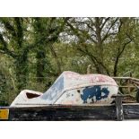 A vintage fairground rocket car.