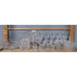 A quantity of Stuart crystal and other items.