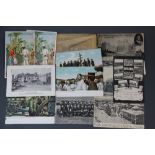 A quantity of early London and other mixed postcards postcards including Crystal Palace.