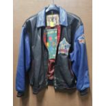 A vintage leather All-stars Averx jacket, size XXL.