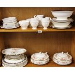 An extensive quantity of Royal Grafton tea and dinner china