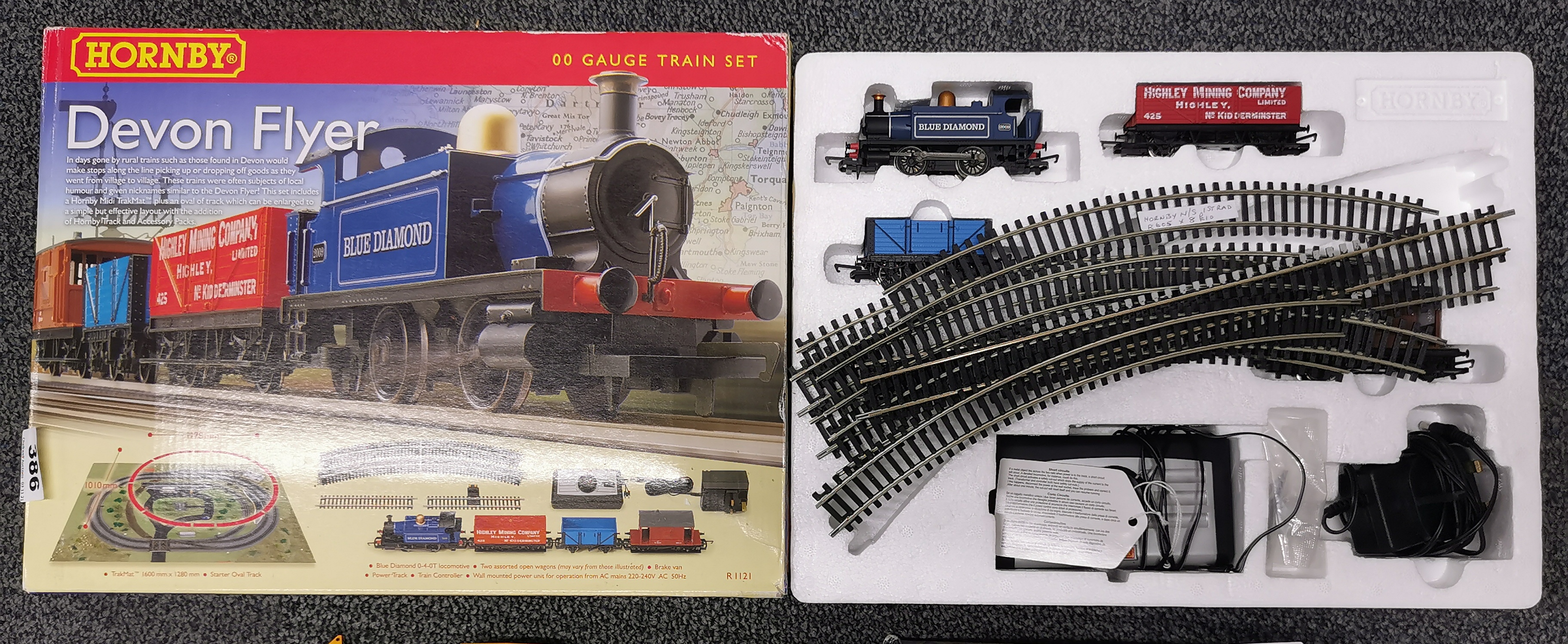 A boxed Hornby Devon Flyer 00 gauge train set.