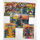 A Marvel Special Edition comic of Star Wars numbers 1 and 2, two DC collectors edition comics of "