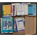 A quantity of mixed vintage football programmes.