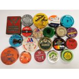 A group of 20 empty field sport air gun pellet collectors tins.