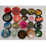 A group of 20 collectors tins partially filled with field sport air gun pellets.