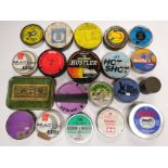 A group of 20 collectors tins partially filled with field sport air gun pellets.