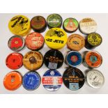 A group of 20 empty field sport air gun pellet collectors tins.