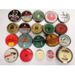 A group of 20 collectors tins partially filled with field sport air gun pellets.