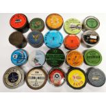 A group of 20 empty field sport air gun pellet collectors tins.