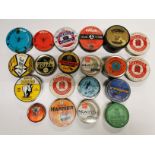 A group of 20 collectors tins partially filled with field sport air gun pellets.
