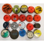 A group of 20 collectors tins partially filled with field sport air gun pellets.