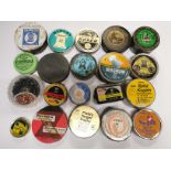 A group of 20 collectors tins partially filled with field sport air gun pellets.