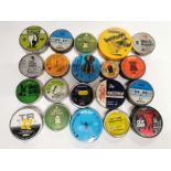 A group of 20 collectors tins partially filled with field sport air gun pellets.