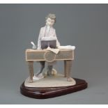 A Lladro figure of 'Young Beethoven' #1815 limited edition retired 2005 (with box), H. 23cm.