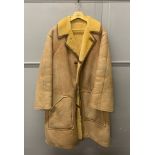 A vintage gentleman's sheepskin coat.