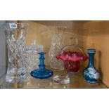 A group of good glass items.