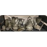 A quantity of Victorian metalware.