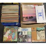 A large quantity of LP records.