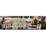A quantity of mixed china items.