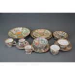 A group of 19th and early 20th century Canton enamelled Chinese porcelain items, largest Dia. 21.