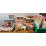 A very large quantity of vintage Sindy items, including house, furniture, carriage etc.