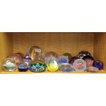 A group of good Caithness glass paperweights and others, including one resin, (mostly boxed).