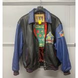 A vintage leather All-stars Averx jacket, size XXL.