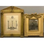 A Victorian framed photograph and Masonic certificate, largest frame size 56 x 78.