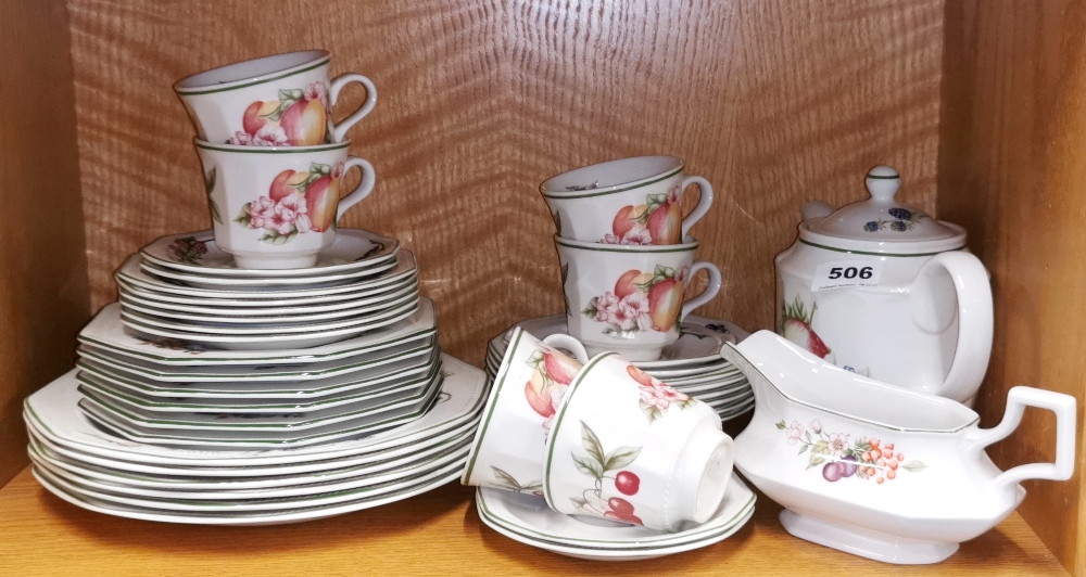 An extensive Churchill porcelain tea and dinner service, c. 1980's.