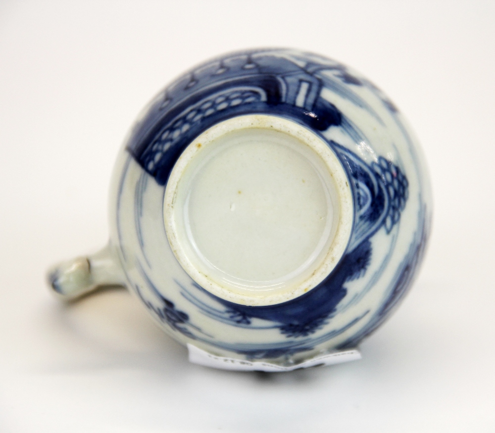 An early sparrow's beak porcelain jug with accompanying similar lid, jug H. 8cm. - Image 3 of 3