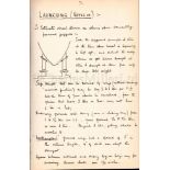 AN ENGINEER'S MANUSCRIPT REFERENCE / NOTEBOOK, BARROW SHIPBUILDING CO. LTD, 1880-1890