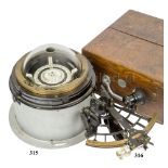 A SECOND WORLD WAR GERMAN E-BOAT COMPASS BY C. PLATH, HAMBURG