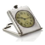 A SILVER FOB WATCH COMMEMORATING THE VOYAGE OF THE AIRSHIP GRAF ZEPPELIN BETWEEN LAKEHURST AND