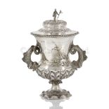 A VICTORIAN IRISH SILVER YACHTING TROPHY
