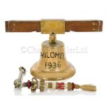 THE SHIP’S BELL FROM THE CARGO SHIP S.S. PHILOMEL, 1936
