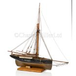 A 19TH CENTURY MODEL FOR A GAFF-RIGGED PILOT CUTTER OF CIRCA 1820