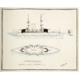 LOG BOOKS FOR H.M.S. ALBION (JANUARY 15 1909 – MARCH 17 1909) AND H.M.S. SWIFTSURE (MARCH 18 1909 –